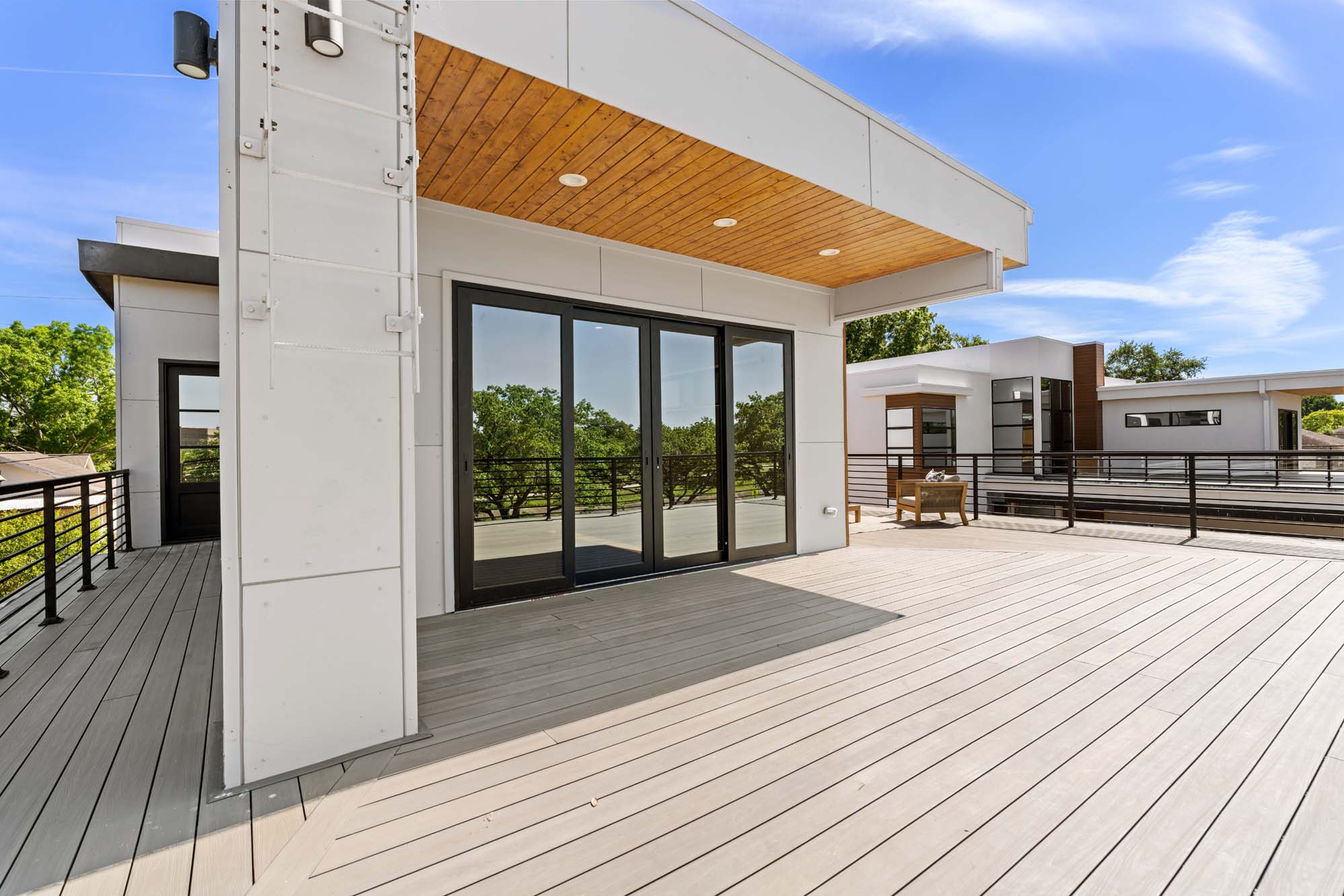 Terrace — sliding glass