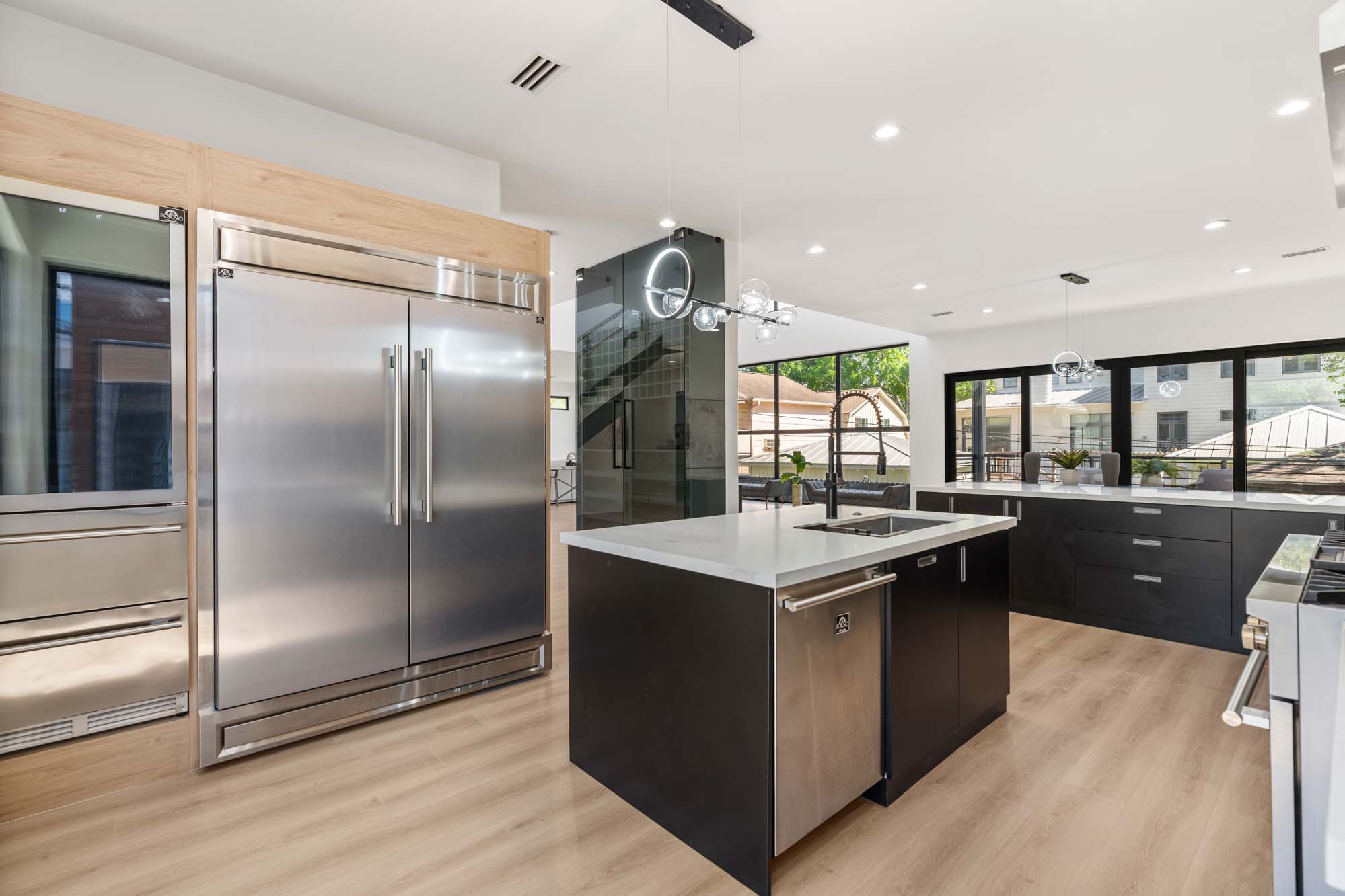 Kitchen — looking to dining